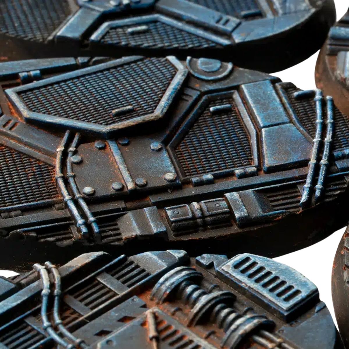 Gamers Grass Spaceship Corridor Bases, Oval 60mm (x4)