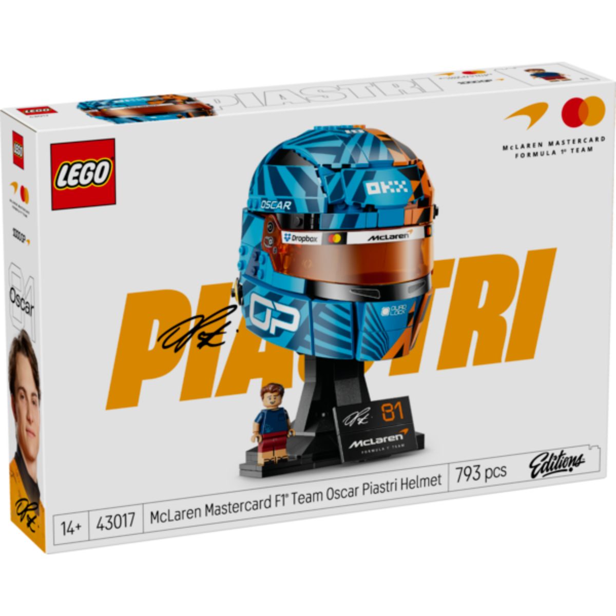 LEGO McLaren Mastercard F1 Team Oscar Piastri Helmet
