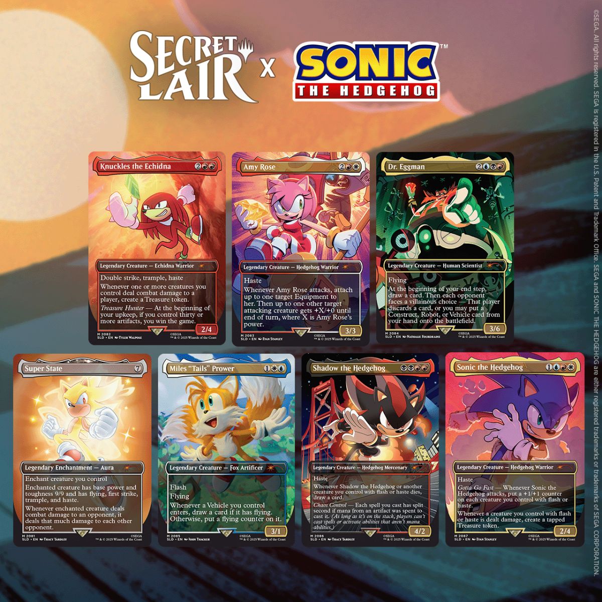 Magic: The Gathering Secret Lair x Sonic The Hedgehog Friends & Foes (non foil)