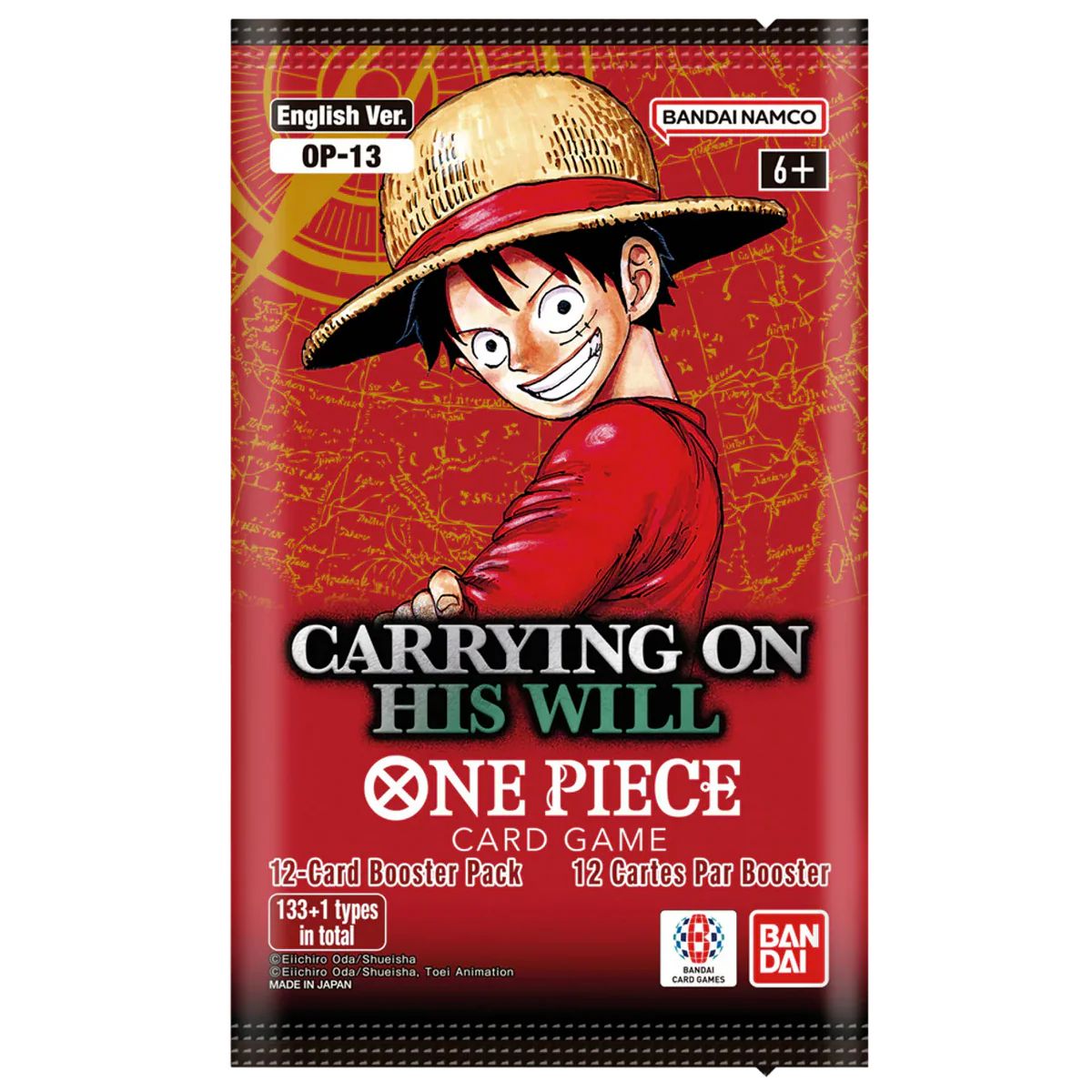One Piece Card Game Carrying in His Will Booster OP13 Englisch