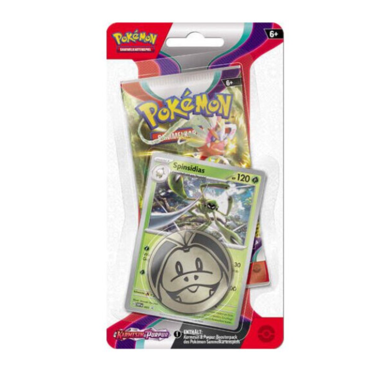 Pokémon Karmesin & Purpur Checklane Blister Spinsidias Deutsch