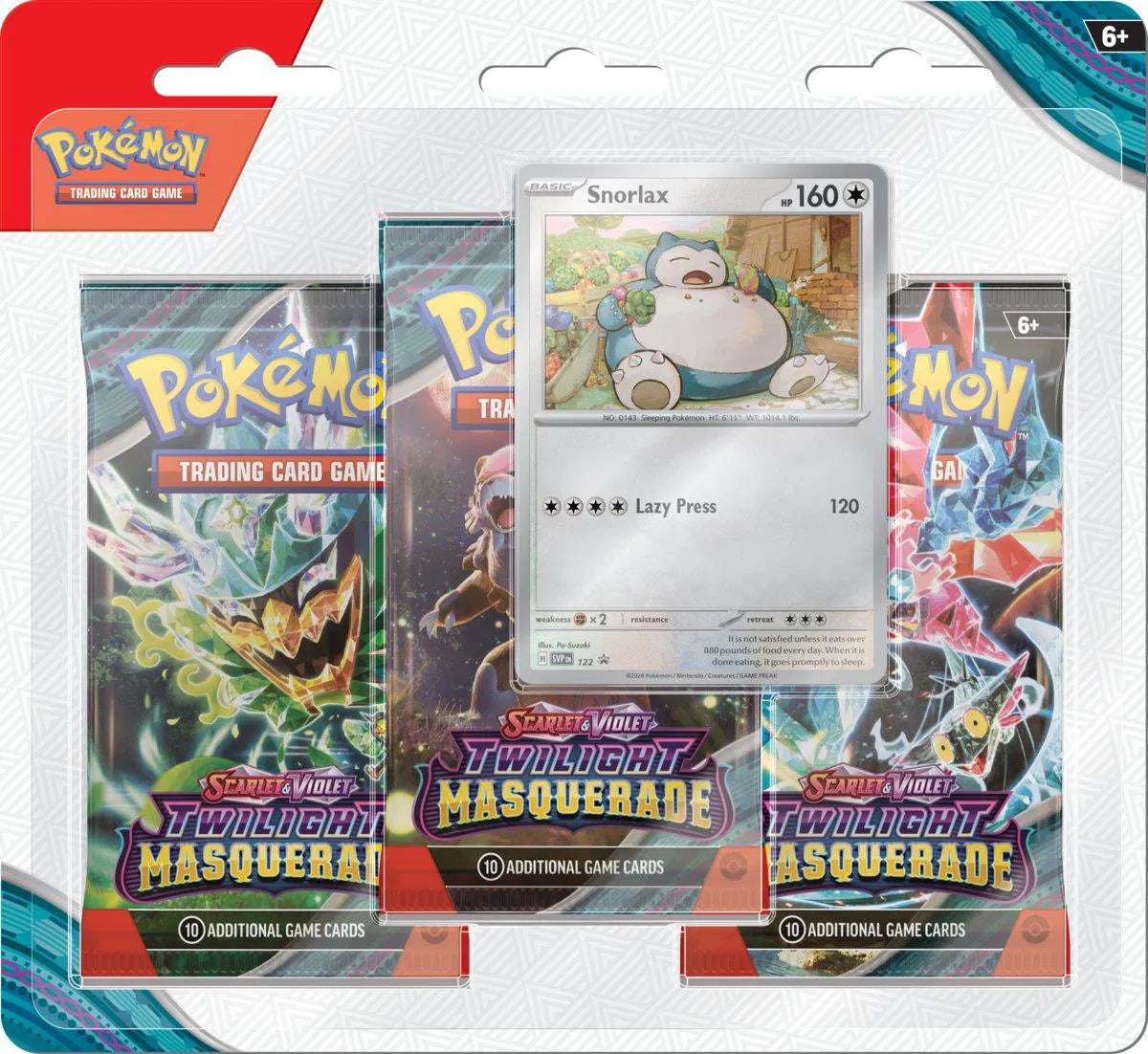 Pokémon Scarlet & Violet Twilight Masquerade Blister Snorlax Englisch