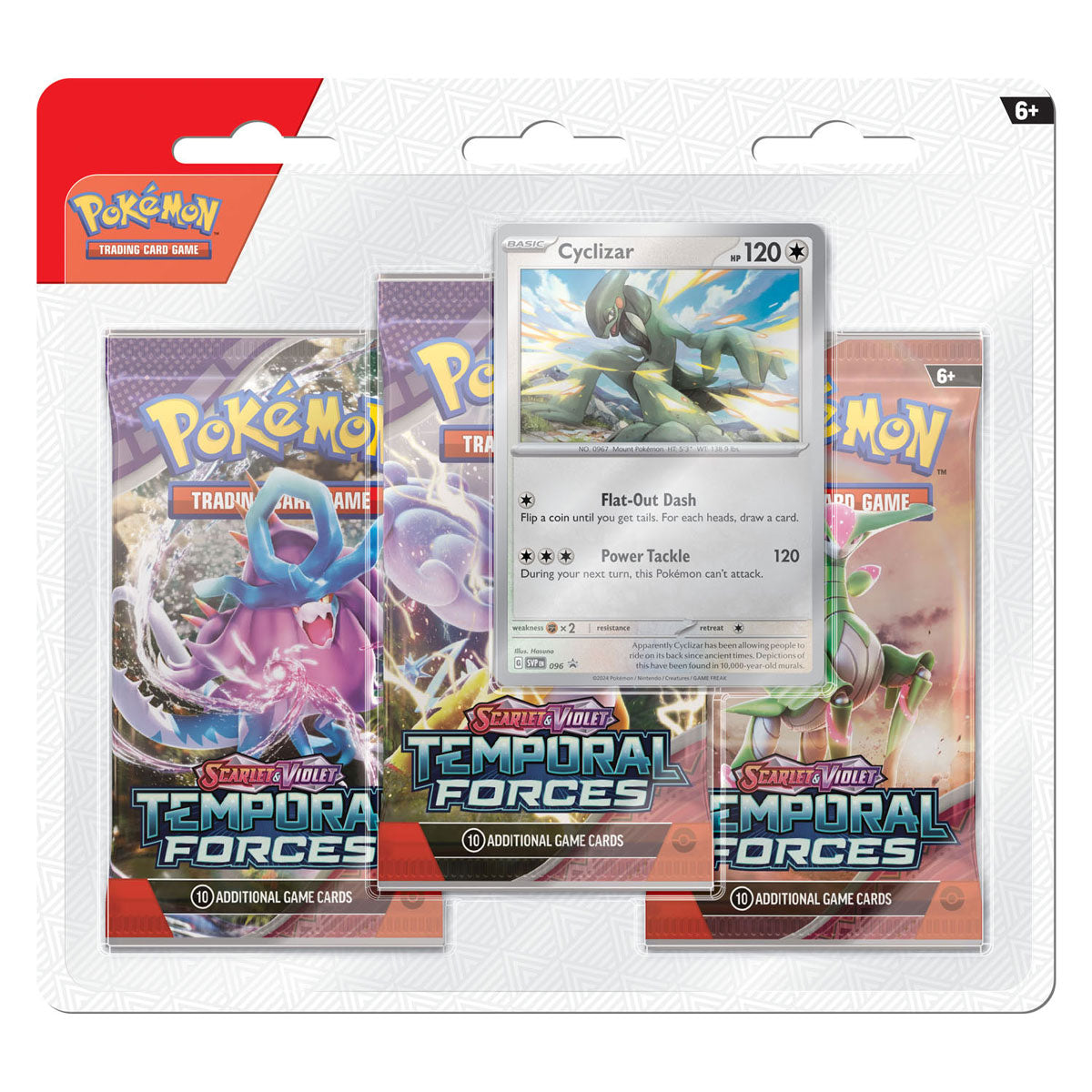 Pokemon Temporal Forces 3 Pack Blister Cyclizar Englisch