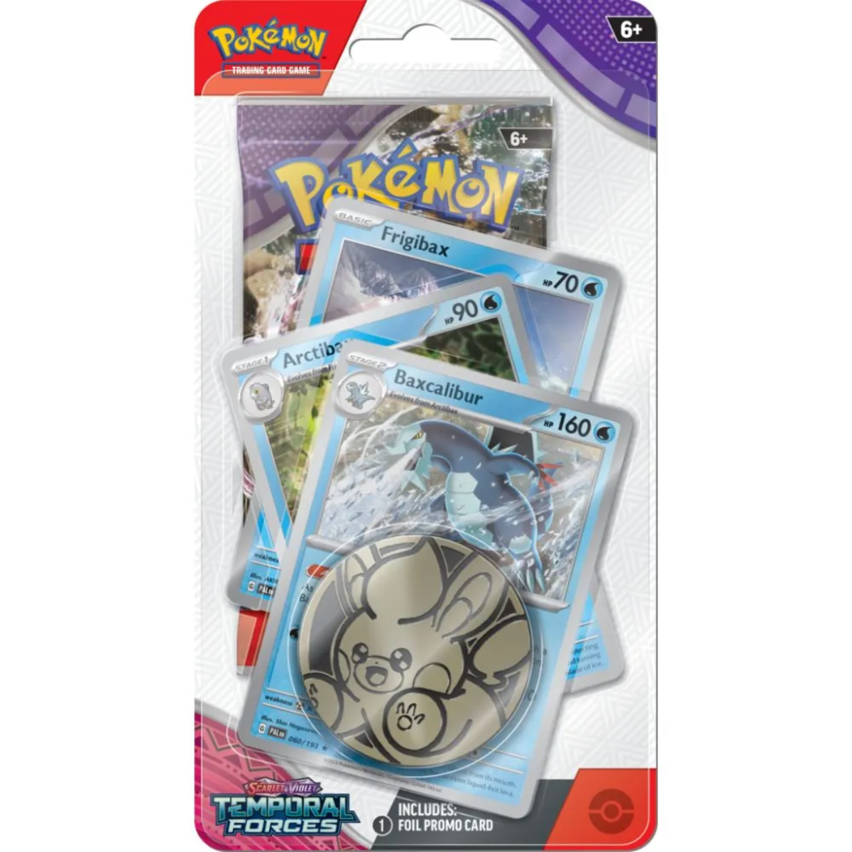 Pokémon Temporal Forces Baxcalibur Premium Checklane Blister Englisch