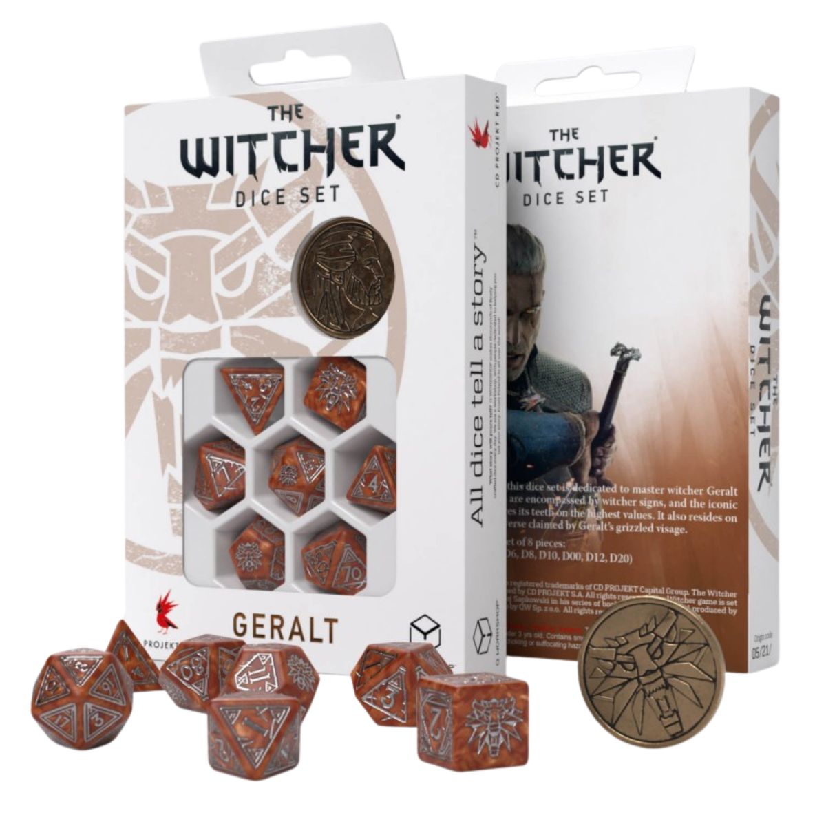 Q-Workshop The Witcher Dice Set Geralt The Monster Slayer