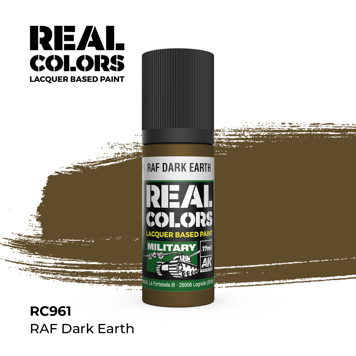 AK Interactive REAL COLORS Raf Dark Earth 17 ml.