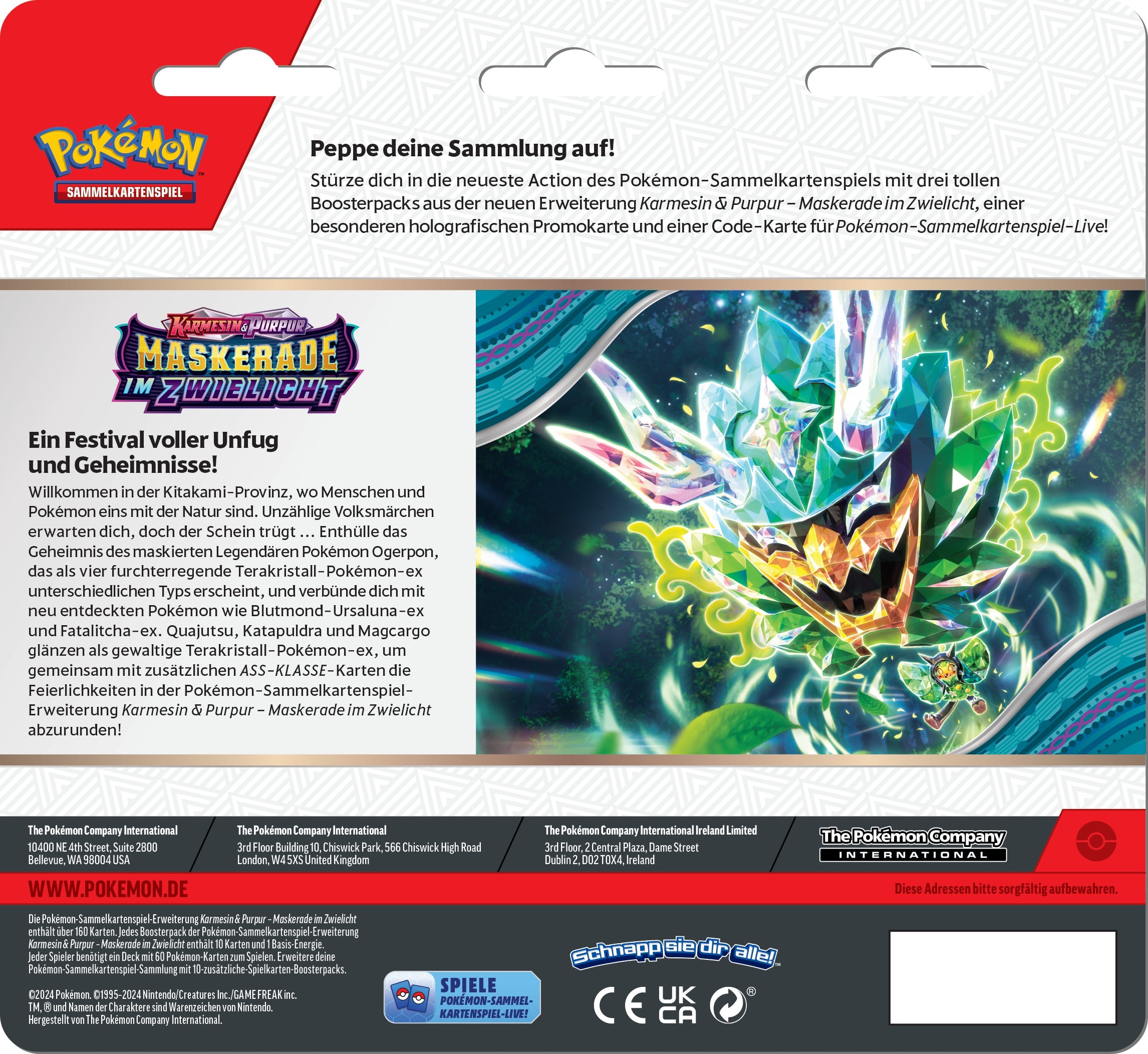 Pokémon Karmesin & Purpur Maskerade im Zwielicht Blister - Relaxo - DE