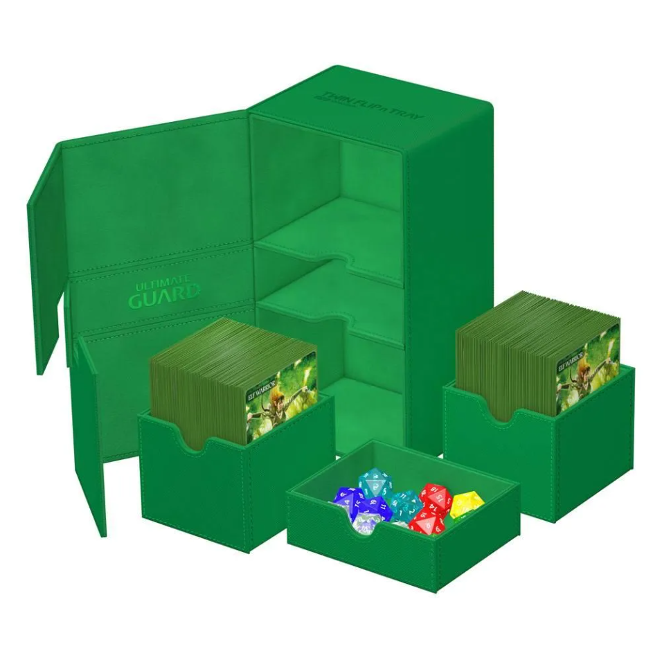 Ultimate Guard Twin Flip´n´Tray Deck Case 200+ grün