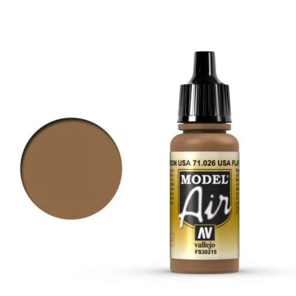 Vallejo Model Air 026 US Flat Brown (17 ml)
