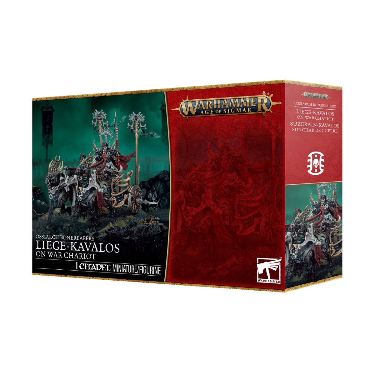 Warhammer Age of Sigmar Ossiarch Bonereapers Liege-Kavalos On War Chariot