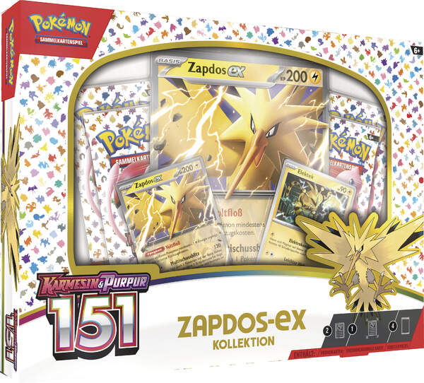 Pokémon Karmesin & Purpur 151 - Zapdos-ex Kollektion - DE