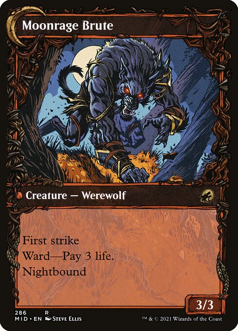Brutal Cathar // Moonrage Brute - Back Face