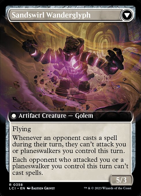 Unstable Glyphbridge // Sandswirl Wanderglyph - Back Face