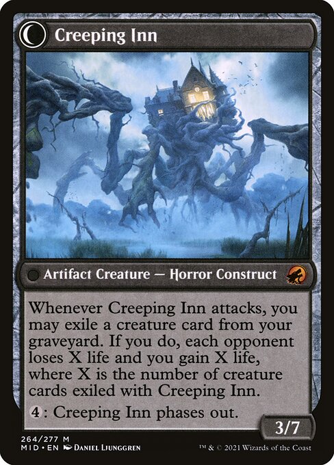 Hostile Hostel // Creeping Inn - Back Face