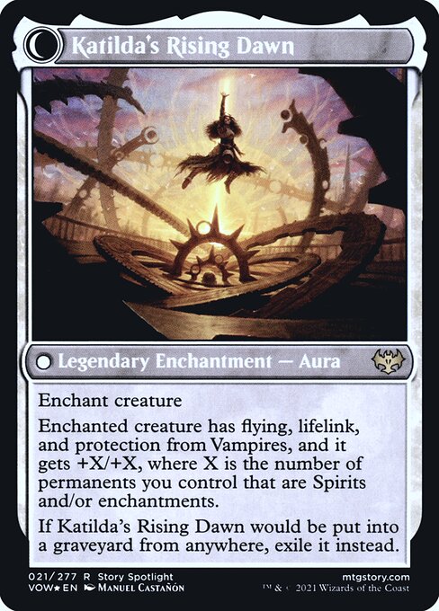 Katilda, Dawnhart Martyr // Katilda's Rising Dawn - Back Face