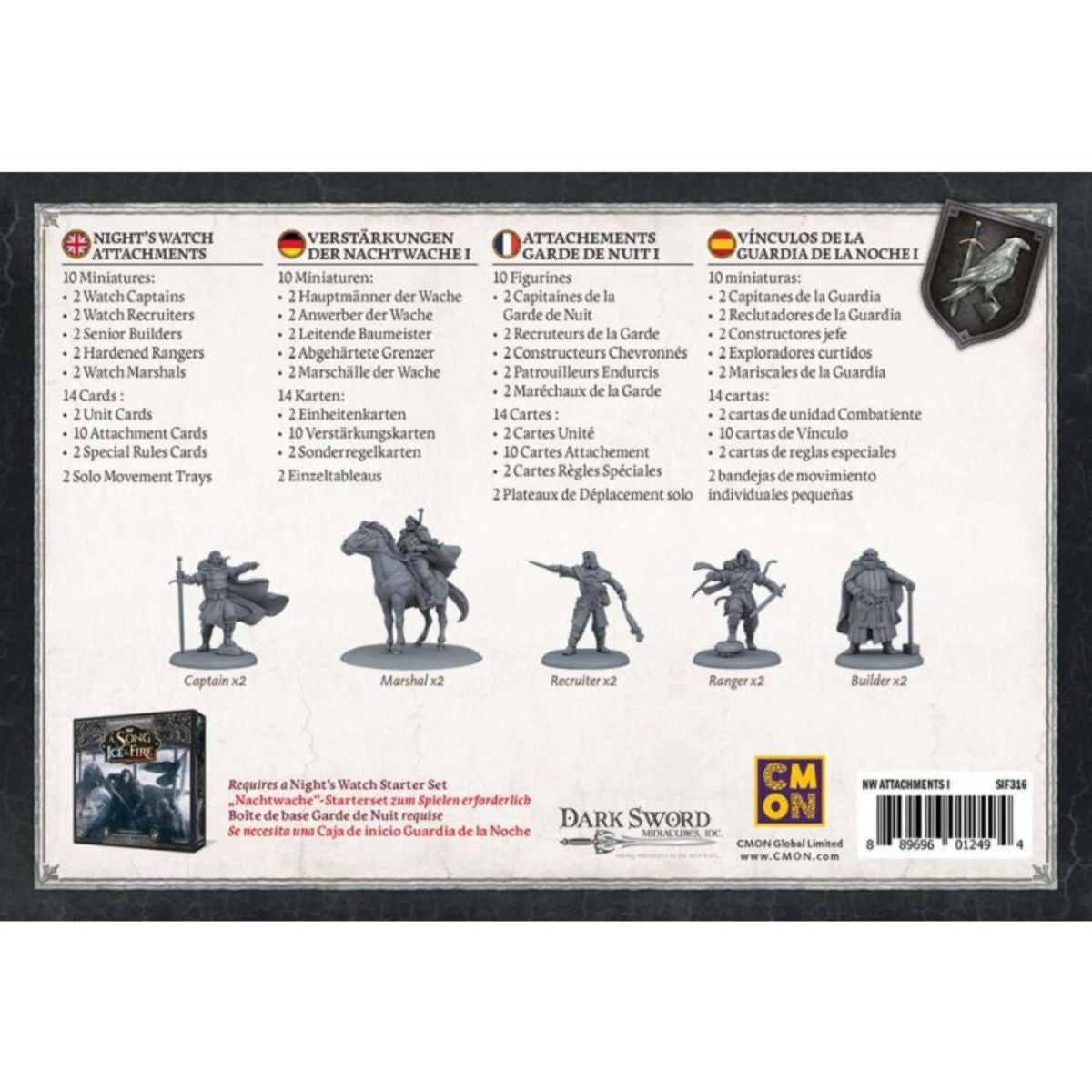 Song of Ice & Fire - Night's Watch Attachments #1 (Verstärkungen der Nachtwache I)