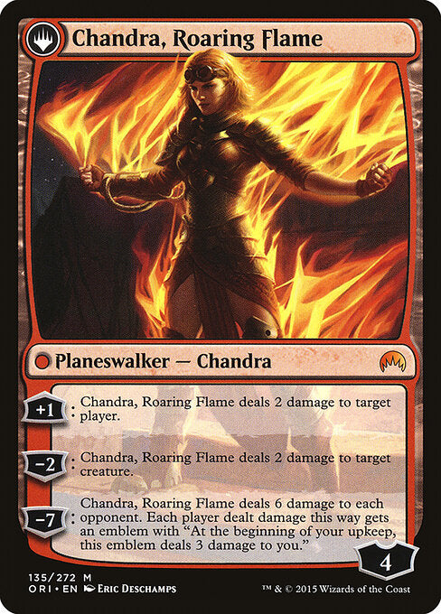 Chandra, Fire of Kaladesh // Chandra, Roaring Flame - Back Face