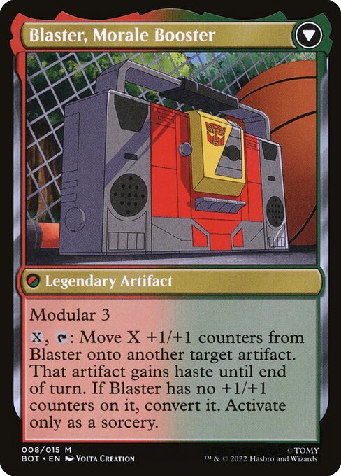 Blaster, Combat DJ // Blaster, Morale Booster - Back Face