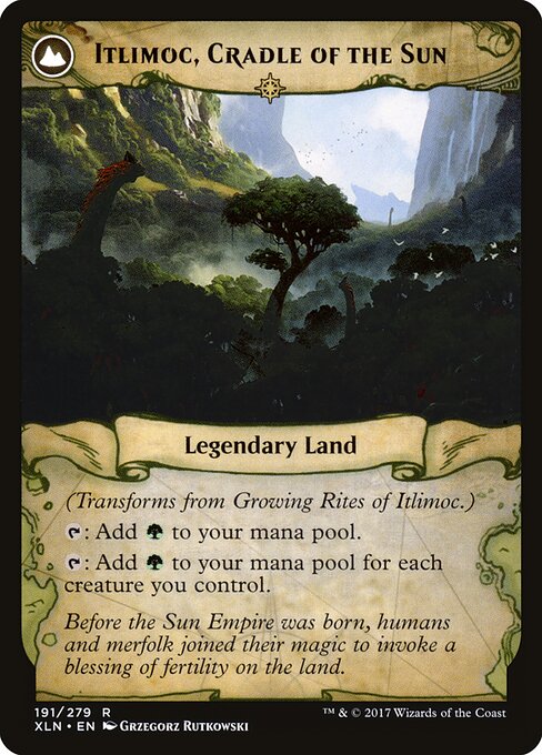 Growing Rites of Itlimoc // Itlimoc, Cradle of the Sun - Back Face