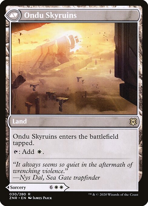 Ondu Inversion // Ondu Skyruins - Back Face