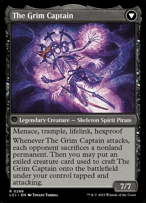 Throne of the Grim Captain // The Grim Captain - Back Face