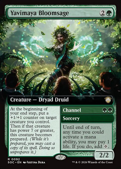 Yavimaya Bloomsage // Channel - Back Face