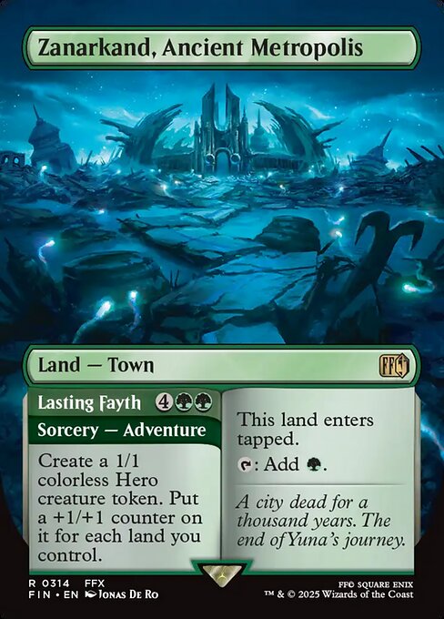 Zanarkand, Ancient Metropolis // Lasting Fayth - Back Face