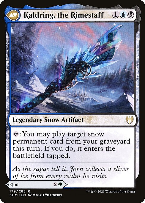 Jorn, God of Winter // Kaldring, the Rimestaff - Back Face