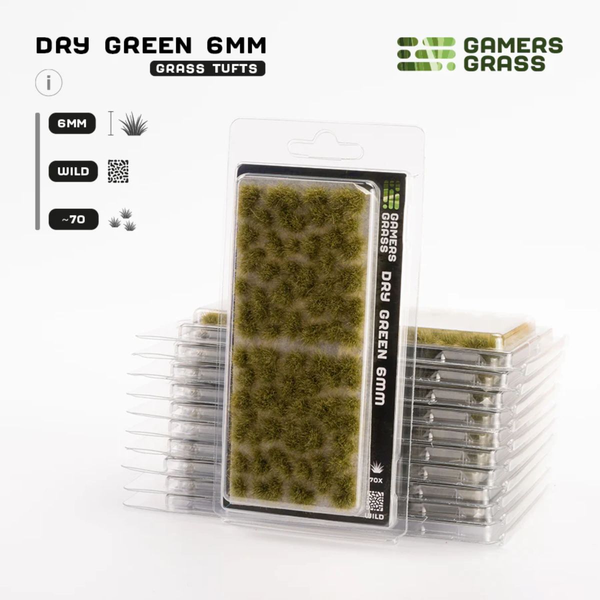 Dense Green 6mm Tufts Wild