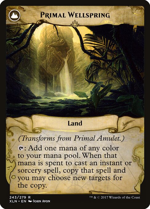 Primal Amulet // Primal Wellspring - Back Face