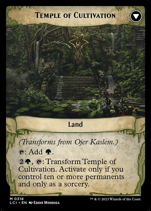Ojer Kaslem, Deepest Growth // Temple of Cultivation - Back Face