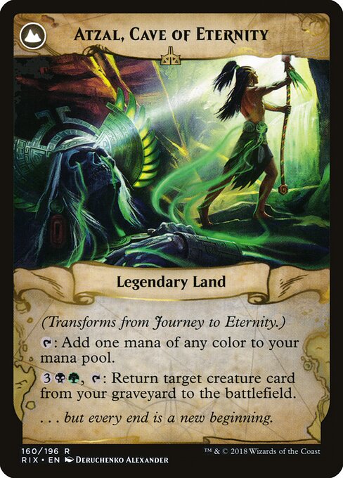 Journey to Eternity // Atzal, Cave of Eternity - Back Face
