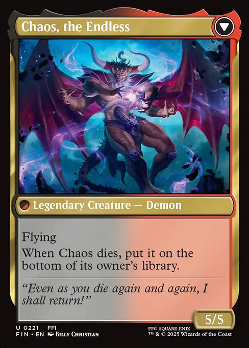 Garland, Knight of Cornelia // Chaos, the Endless - Back Face