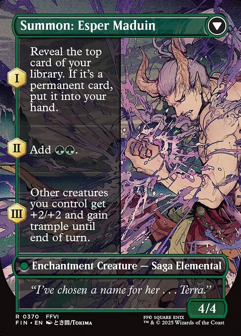 Esper Origins // Summon: Esper Maduin - Back Face