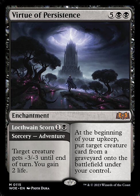 Virtue of Persistence // Locthwain Scorn - Back Face
