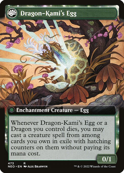 The Dragon-Kami Reborn // Dragon-Kami's Egg - Back Face