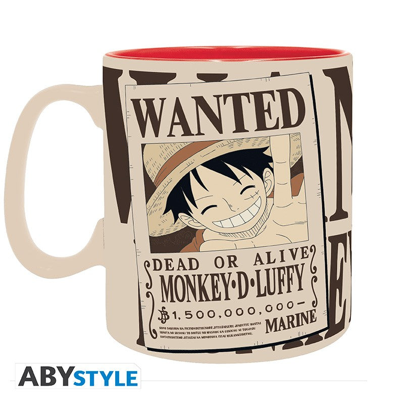 One Piece - Mug - 460 ml - Luffy & Wanted